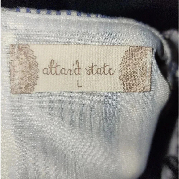 NWOT Altar'd State Floral Embroidered Striped Spaghetti Strap Mini Dress L - Picture 5 of 8